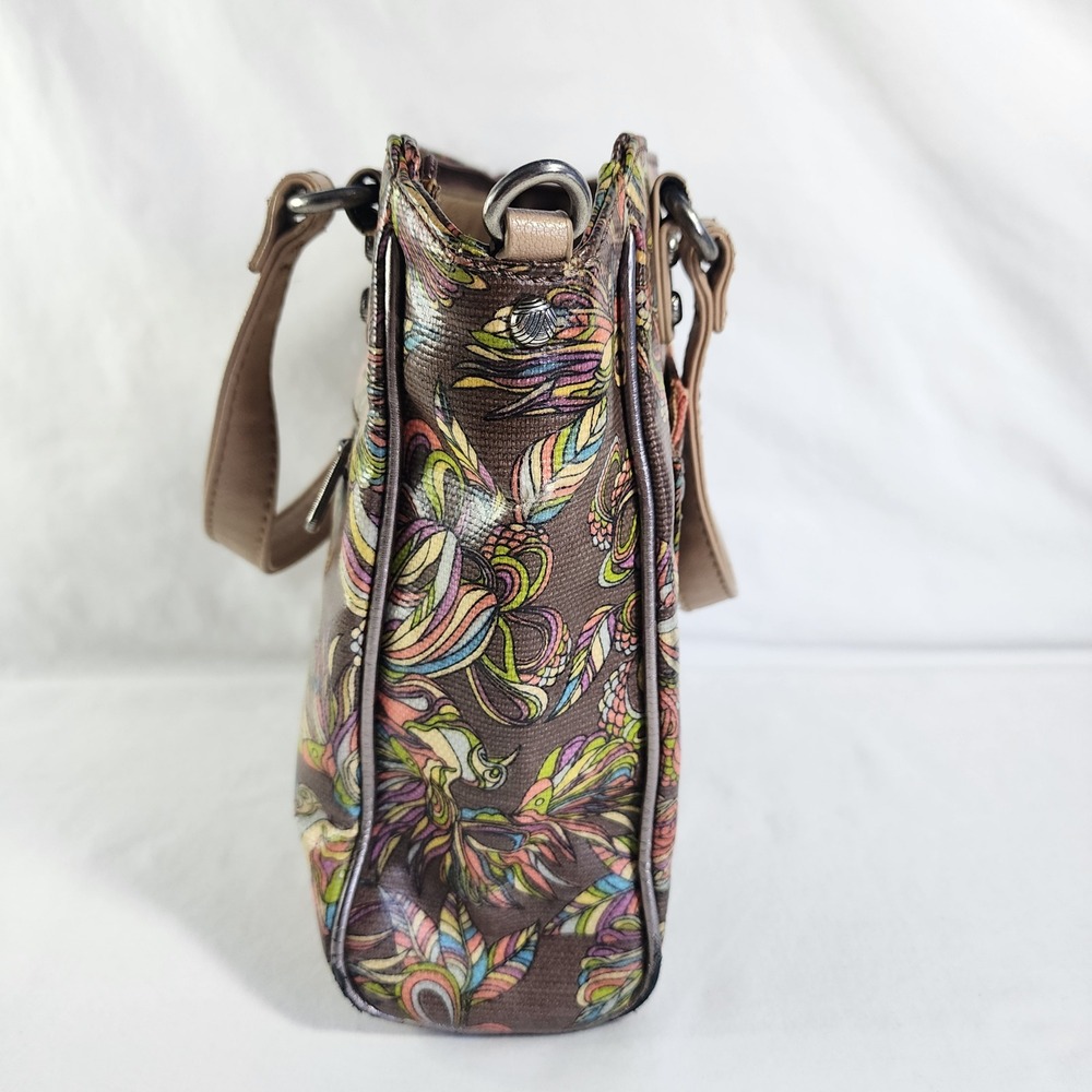 Sakroots Womens Mini Tote Hand Bag Purse Coated Canvas Bird‎ Print *NO STRAP - Picture 7 of 16